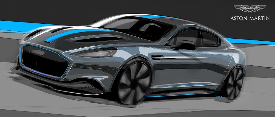 Эскиз Aston Martin Rapide E 2019 года  (WW) (фото 14 из 16)
